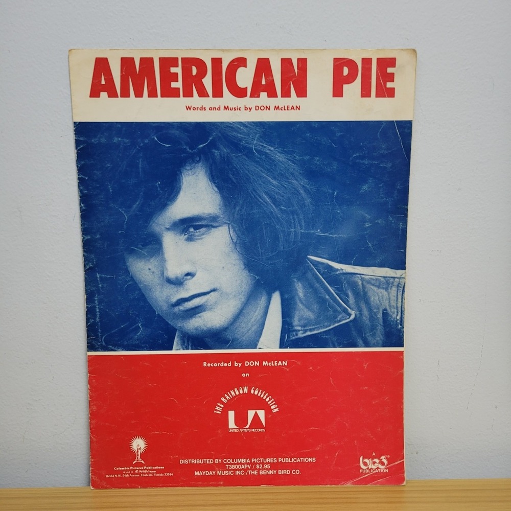 DON MCLEAN - AMERICAN PIE (1971) Sheet Music for Piano / Vocal / Guitar